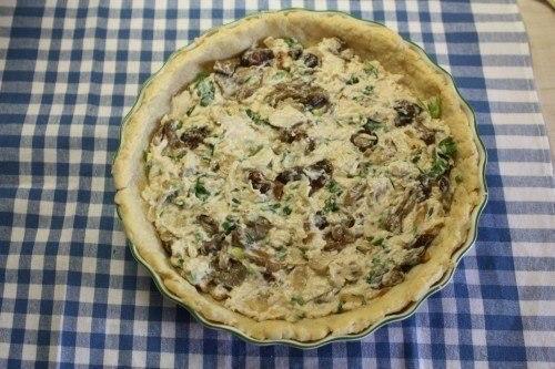 Вкусный и безумно сытный пирог курино - грибной жульен. 02 Вкусный и безумно сытный пирог курино - грибной жульен. 02