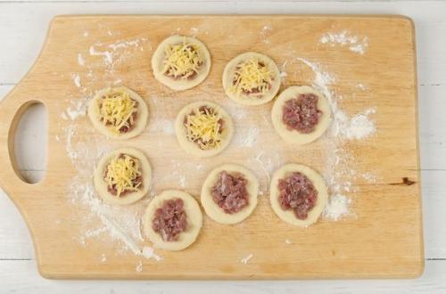 Пирог с мясом Хризантема. 05 Пирог с мясом Хризантема. 05