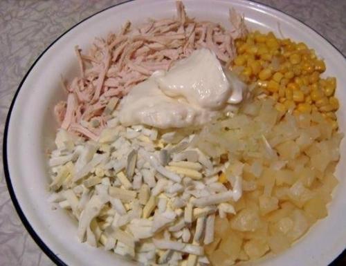 Нежный и легкий салатик Ветка Сакуры. 04