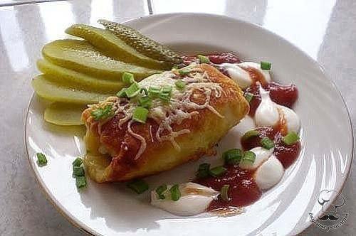 Картофельные рулетики с мясом. Картофельные рулетики с мясом.