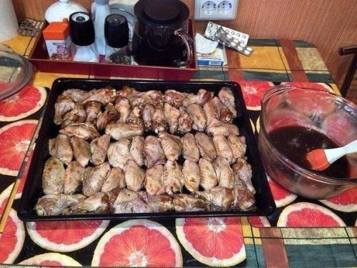 Куриныe крылышки BBQ (Barbecue). 04 Куриныe крылышки BBQ (Barbecue). 04