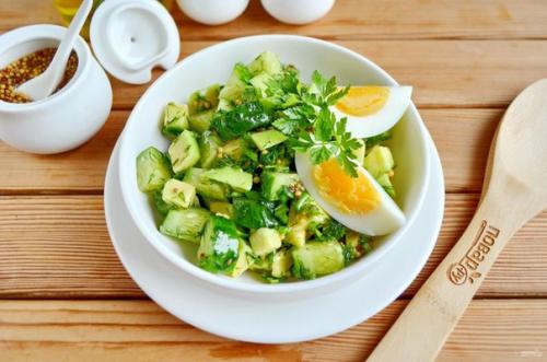 Весенний салат с авокадо и огурцом. 06 Весенний салат с авокадо и огурцом. 06
