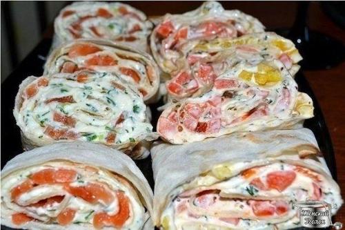 Закуска из лаваша - 13 вариантов начинки?