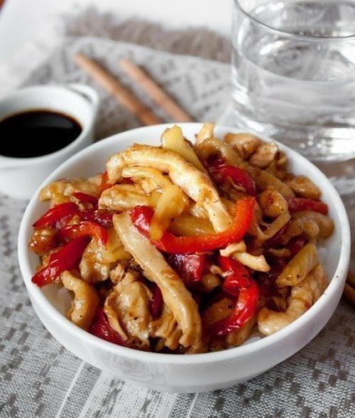 Вкуснятина: курица стир - фрай с кисло-сладком соусе. 06 Вкуснятина: курица стир - фрай с кисло-сладком соусе. 06