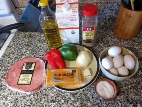 Омлет по - денверски, запеченный в духовке. 01 Омлет по - денверски, запеченный в духовке. 01