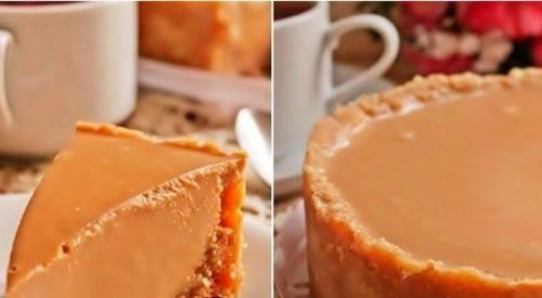 Чизкейк без выпечки со сгущенкой. Чизкейк без выпечки со сгущенкой.