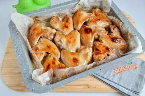 Куриные крылышки в медово - чесночном маринаде. 05