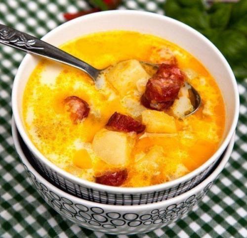 Суп с копчеными колбасками? 03 Суп с копчеными колбасками? 03