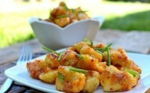 Курица приготовленная в соке апельсина.