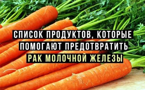 Список продуктов, которые помогают предотвратить рак молочной железы. Список продуктов, которые помогают предотвратить рак молочной железы.