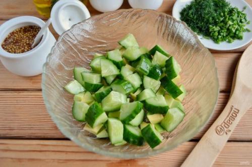 Весенний салат с авокадо и огурцом. 03 Весенний салат с авокадо и огурцом. 03