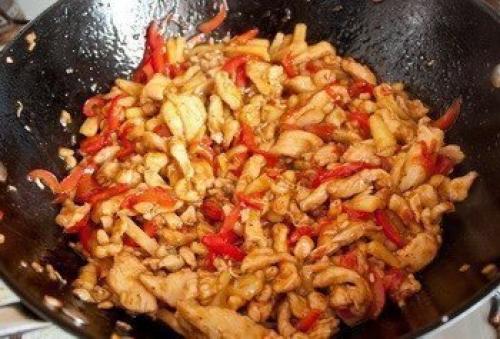 Вкуснятина: курица стир - фрай с кисло-сладком соусе. 05 Вкуснятина: курица стир - фрай с кисло-сладком соусе. 05