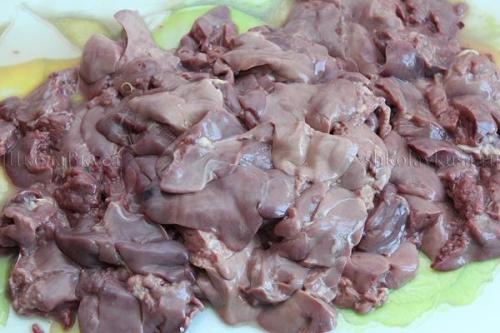 Куриная печень в сметане. 04