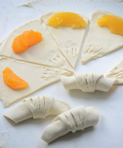 Слойки с мандаринами в карамельном сиропе. 03 Слойки с мандаринами в карамельном сиропе. 03