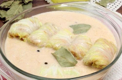 Голубцы, тушеные в сметане. 06