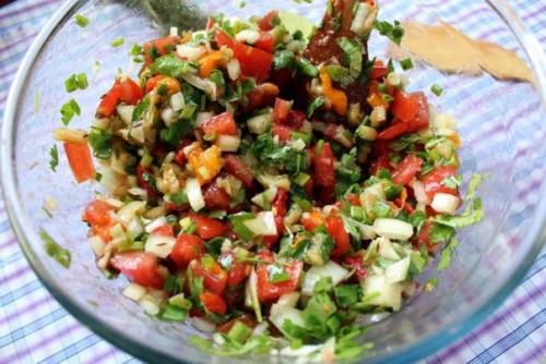 Салат из печеных овощей. 04