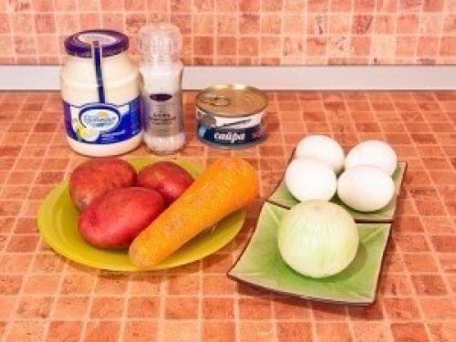 Салат Мимоза. Вкус этого салата у меня с детством ассоциируется. 01 Салат Мимоза. Вкус этого салата у меня с детством ассоциируется. 01