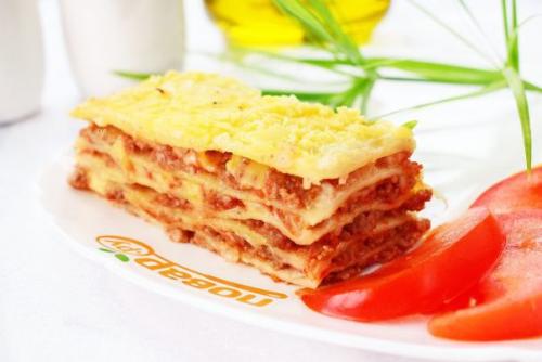 Лазанья классическая с мясом.