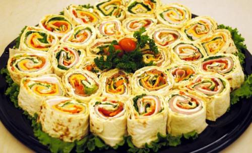 Закуски из лаваша.