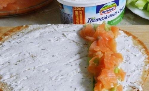 Блины с семгой и творожным сыром. 04 Блины с семгой и творожным сыром. 04