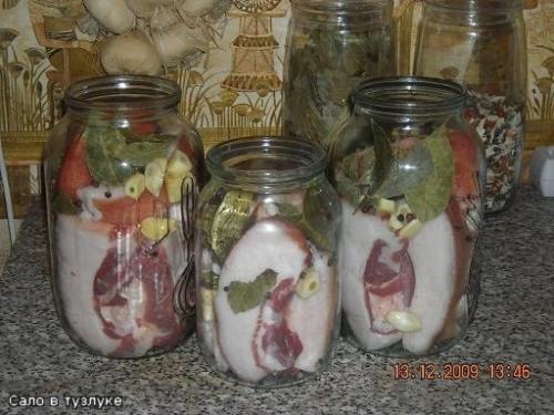 Очень вкусное это сало в тузлуке.