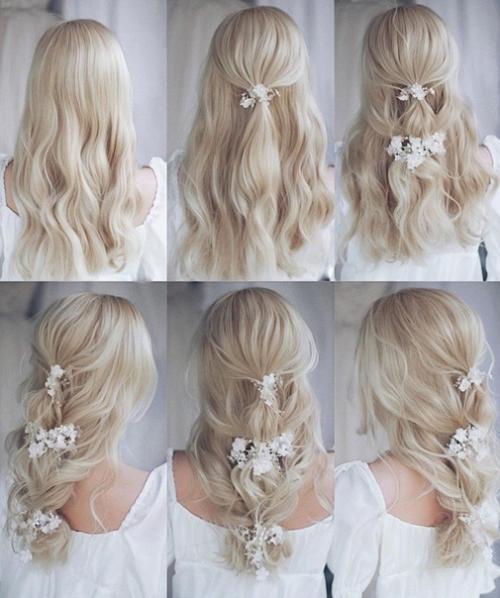 Самые нежные прически, которые подойдут как на свадьбу, выпускной или просто на торжество. 05