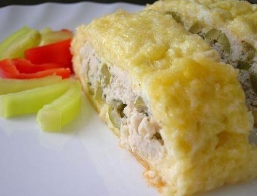 Рулет из сыра и курицы. 07