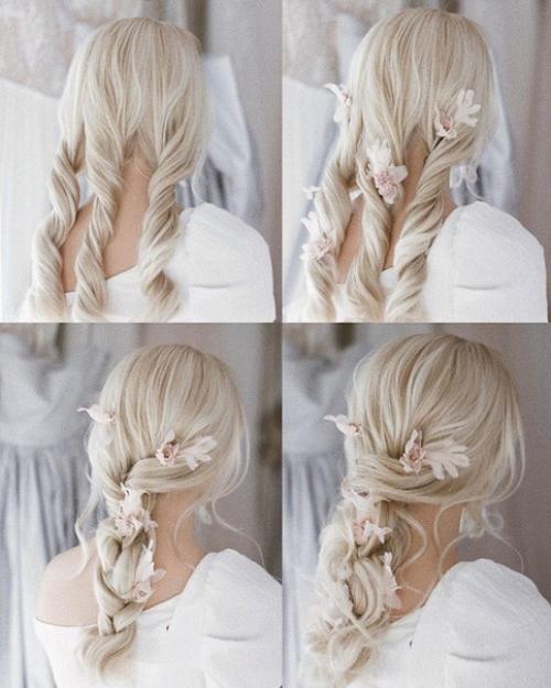 Самые нежные прически, которые подойдут как на свадьбу, выпускной или просто на торжество. 04