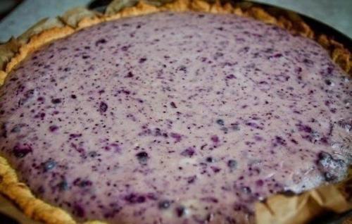 Черничный пирог с творогом? 06