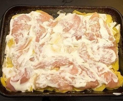 Запеканка из картофеля с курицей. 04 Запеканка из картофеля с курицей. 04