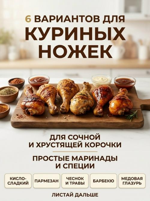 Куриные ножки можно сделать совершенно разными по вкусу, если менять маринад и глазурь.

