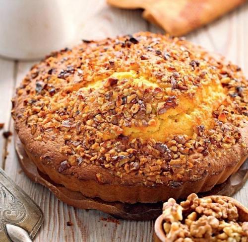Кавказский ореховый пирог. Кавказский ореховый пирог.
