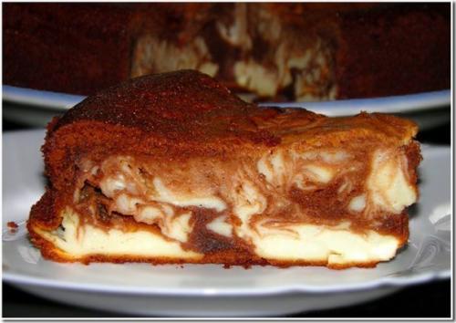 Творожно - шоколадная запеканка Мраморная. Творожно - шоколадная запеканка Мраморная.