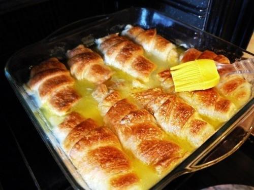 Слойки, (с яблоком и спрайтом, ананасом, шоколадом, разные, всякие). 03