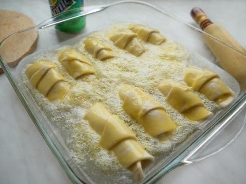 Слойки, (с яблоком и спрайтом, ананасом, шоколадом, разные, всякие). 02