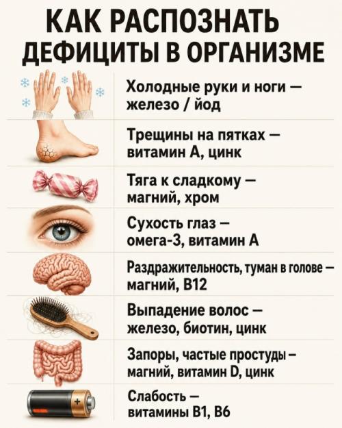 Иногда организм говорит с нами … но мы не всегда его слышим.

