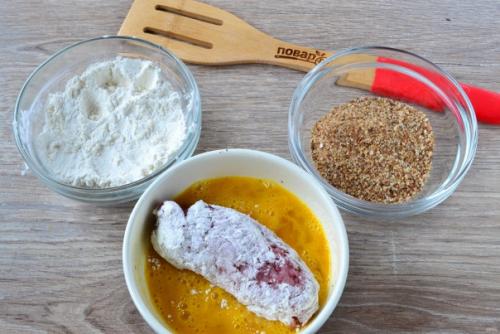 Мясные рулетики с печенью. 07