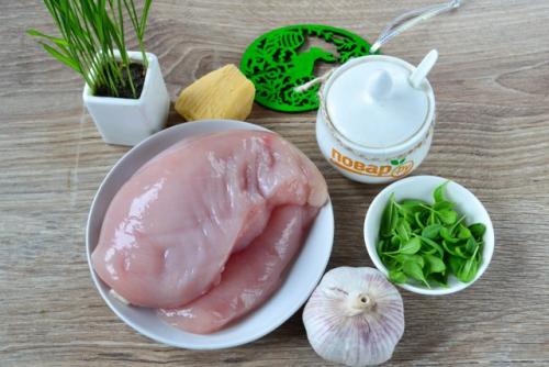 Куриные кармашки со шпинатом и чесноком. 01