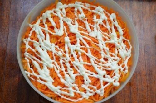 Салат с копченой курицей. 04