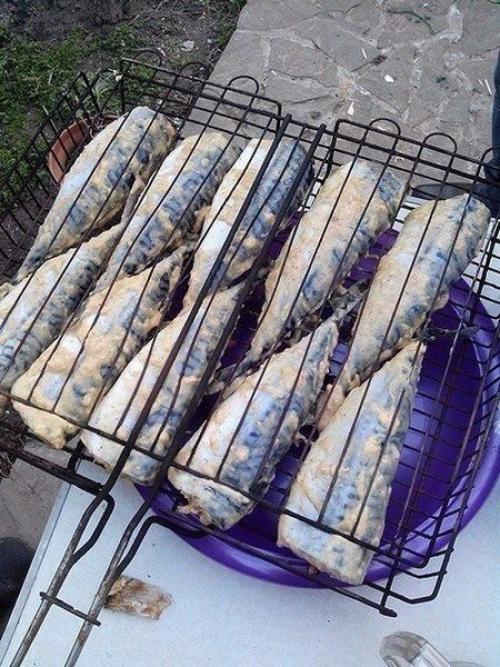 Печеная скумбрия. Ингредиенты: 01