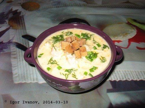 Сырный суп с курицей. 08 Сырный суп с курицей. 08