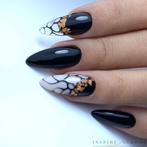 Обалденные черные идеи маникюра! 08