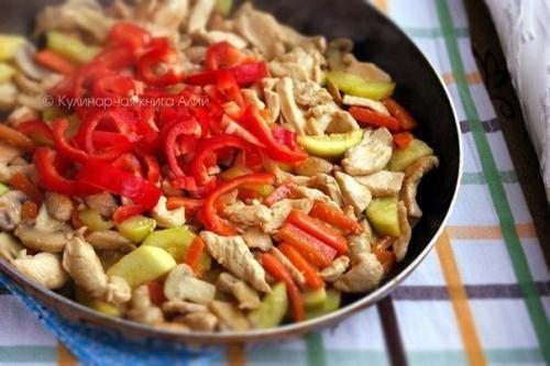 Соте с курицей и грибами (турецкая кухня). 05 Соте с курицей и грибами (турецкая кухня). 05