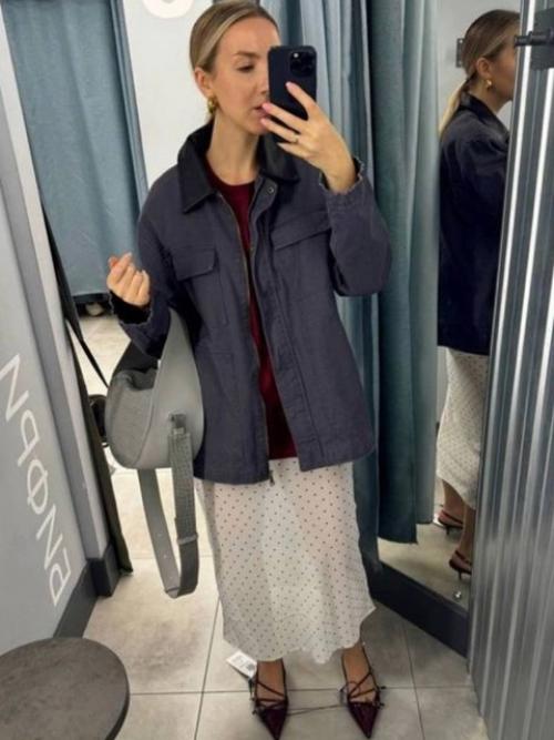 Одним из самых интересных трендов является появление рабочей куртки в гардеробе модниц. 03