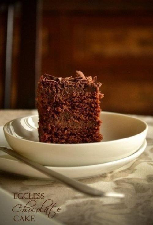 Супер - влажный шоколадный пирог (без яиц). 06