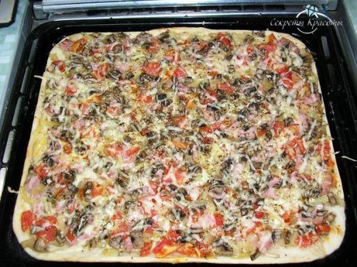 Вкуснющая пицца за 20 минут.

