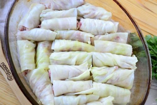 Запеченные голубцы в сметане и кетчупе. 07 Запеченные голубцы в сметане и кетчупе. 07