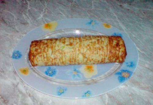 Рулет из кабачков с сыром и чесноком. 04