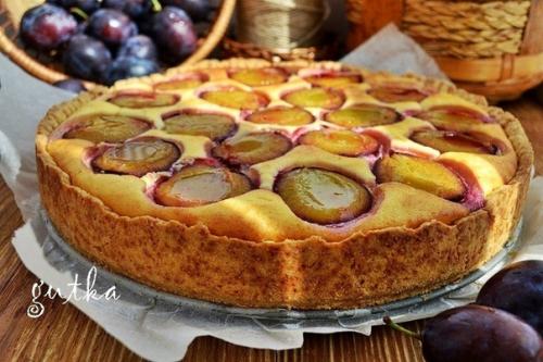 Страсбургский пирог со сливами.