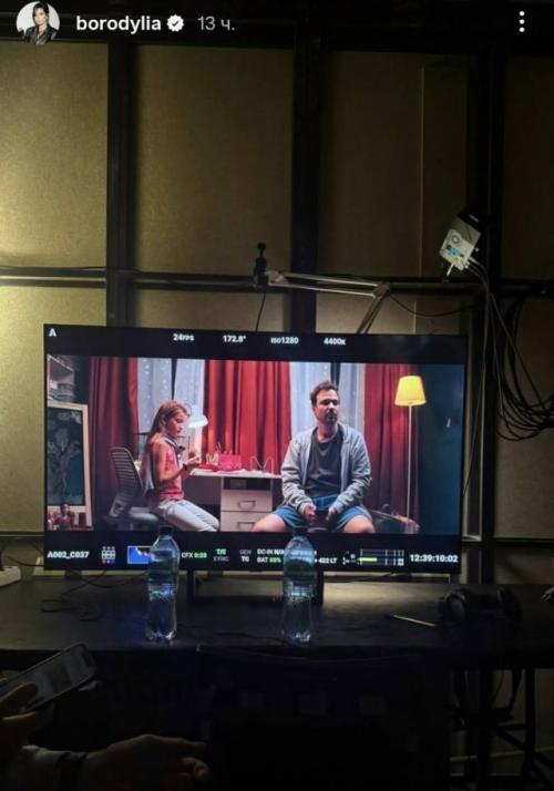 Ксения бородина готовится к съёмкам в главной роли. 04